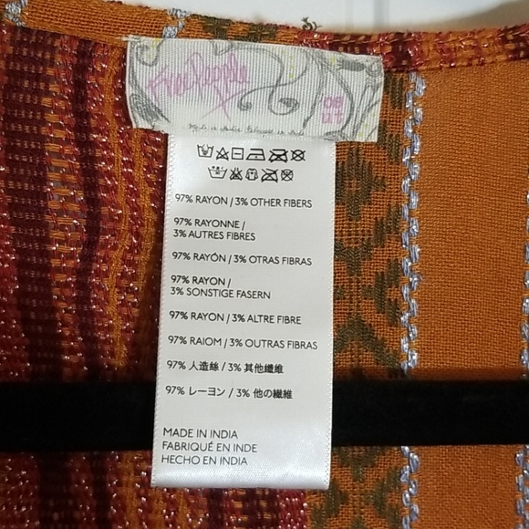 Free People Kimono Wrap, Multi-Color, OS - Picture 2 of 3